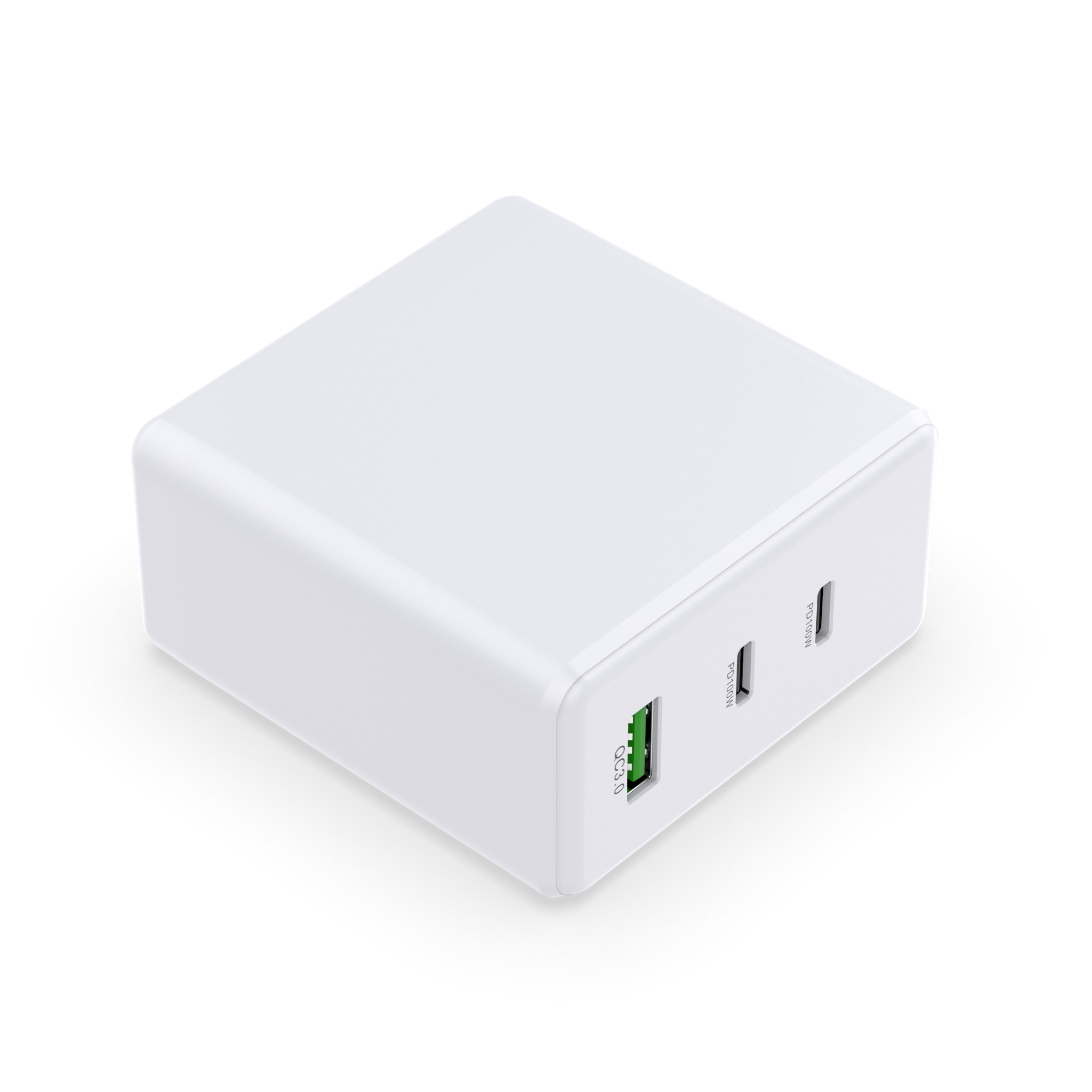 GaN  AI-QC71 100W PD+PD+QC3.0  US  White