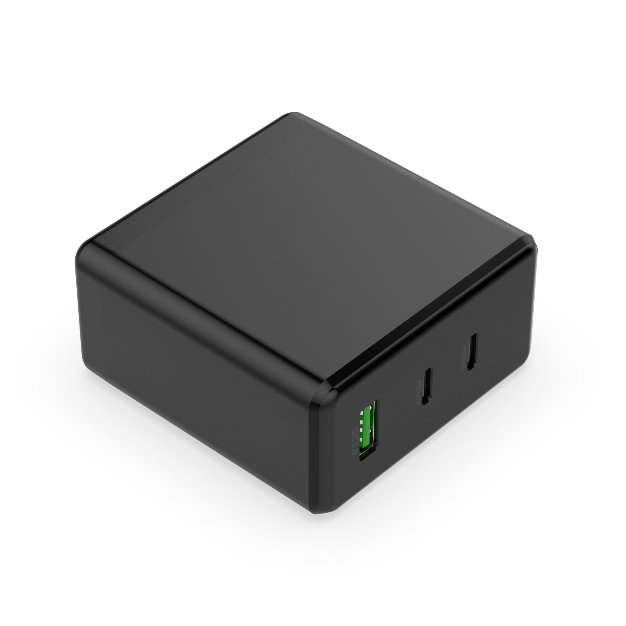 GaN  AI-QC71 100W PD+PD+QC3.0  US  Negro